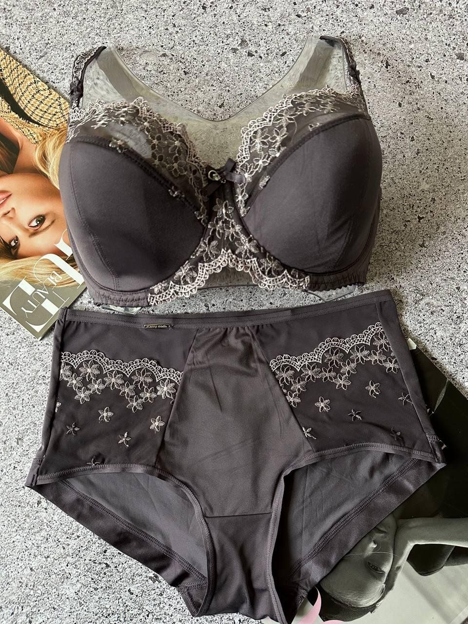 Фиолетовый комплект женского белья Lanny mode 80E