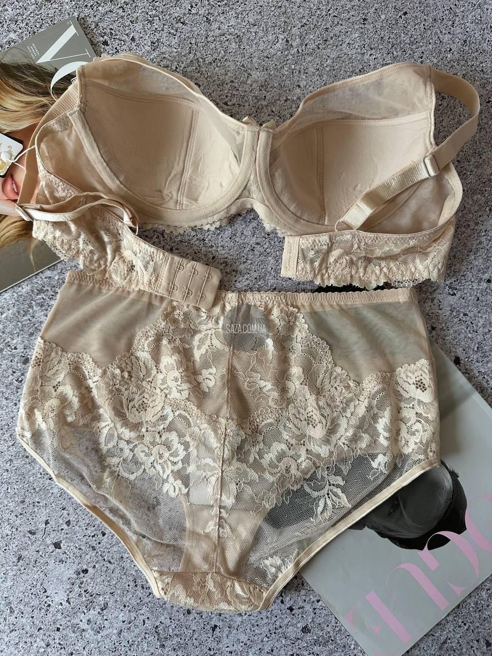 Бежевий комплект жіночої білизни Lanny Mode 85C